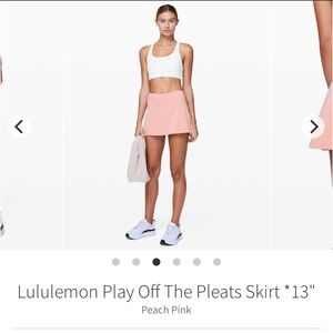 Lululemon Play Off The Pleats Skirt